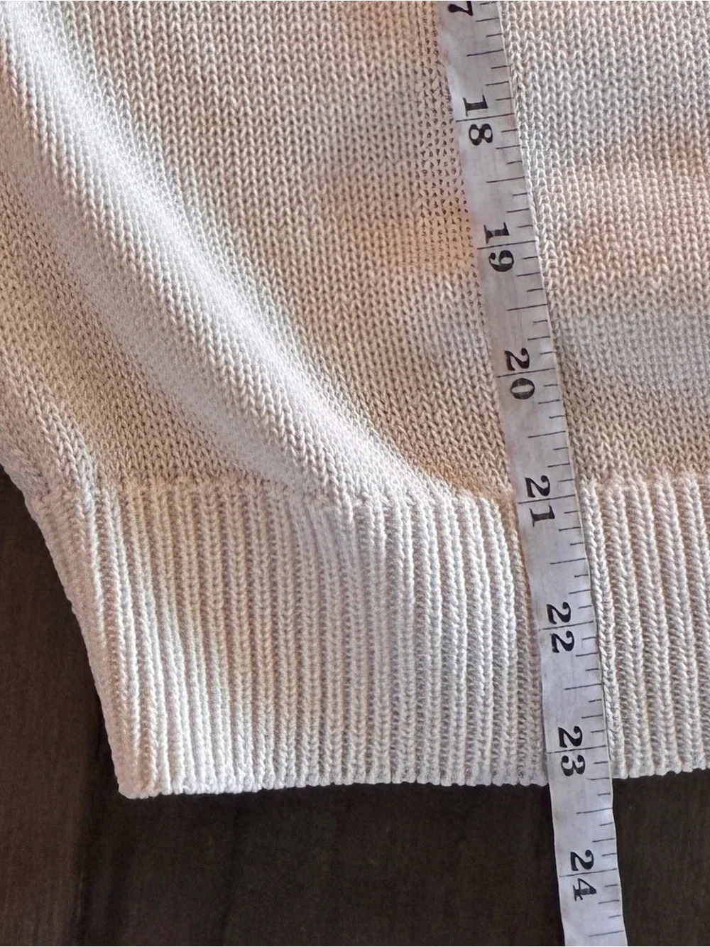 Pearl by Lela Rose Cream Fringe Macrame Knit Sweater - Size XS